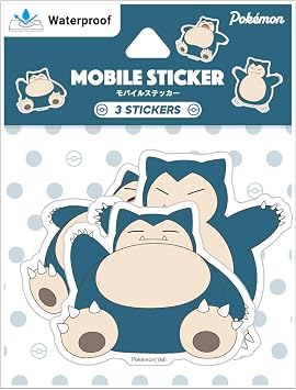 Gourmandies Pokemon Mobile Sticker Snorlax POKE-840D