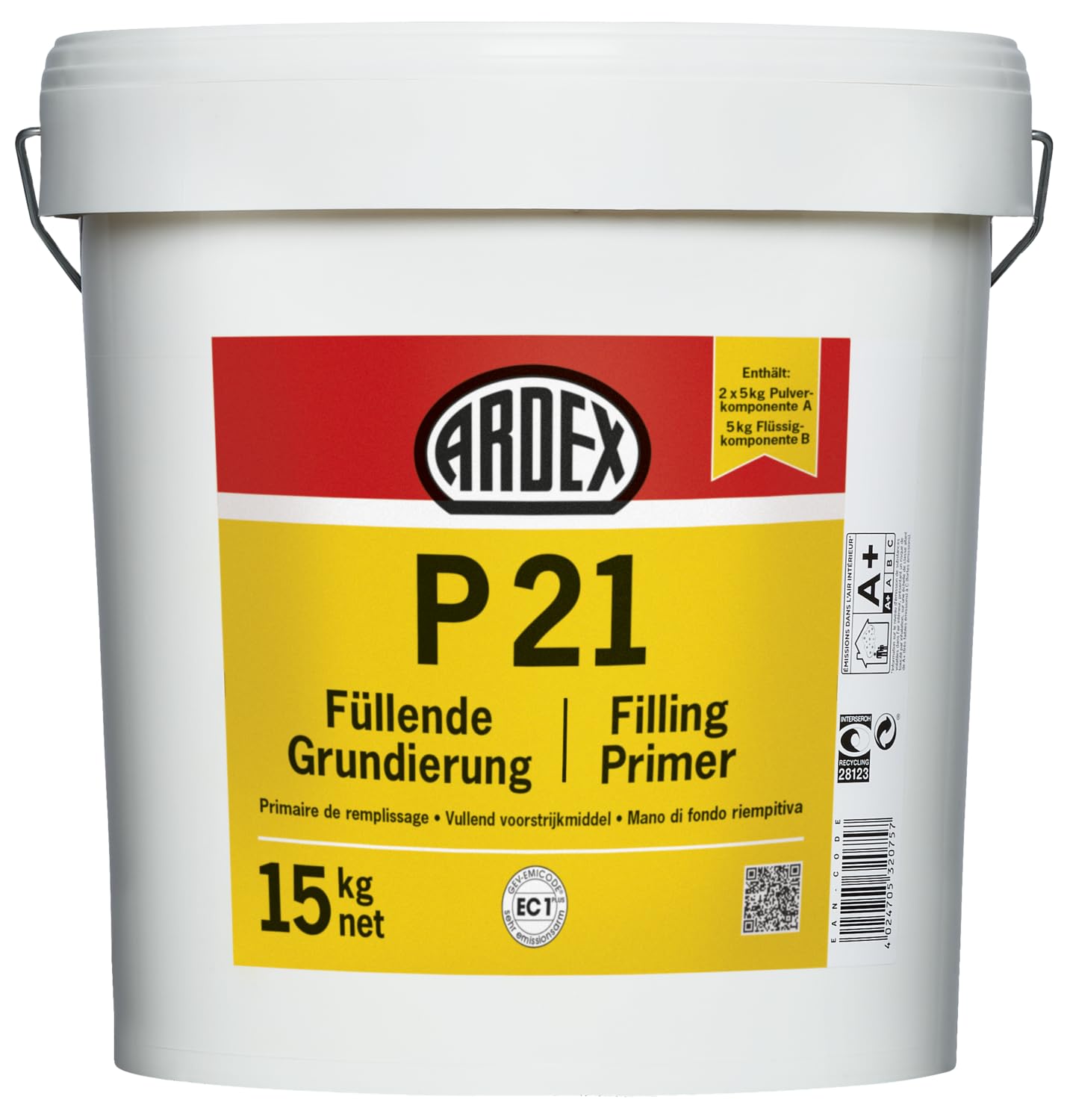 Ardex P 21 Füllende Grundierung – hohe Füllkraft – 15 kg – vielseitig einsetzbar