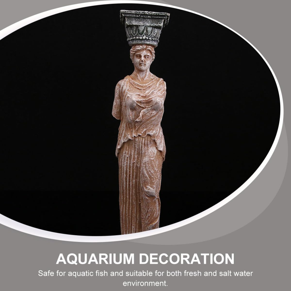 2 Estatuas de Diosa de Resina para Acuario, Adorno Elegante para Pecera de Agua Dulce, Decoración Única y Delicada para Peces