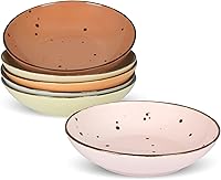 Vista 10 de Esfour Colección de cuencos de porcelana de alta calidad, duraderos, aptos para microondas y lavavajillas, ideal para cereales, pasta, ensalada