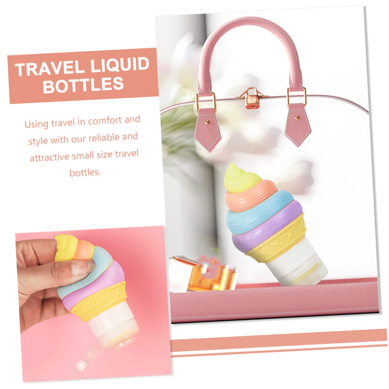 BESTYASH 3 Set Bottiglie Viaggio Silicone Contenitori Ricaricabili Per Cosmetici E Toiletries Leggeri E Compatti Per Shampoo Lozione Doccia Per Viaggi E Trasporti 3 Pezzi * 3