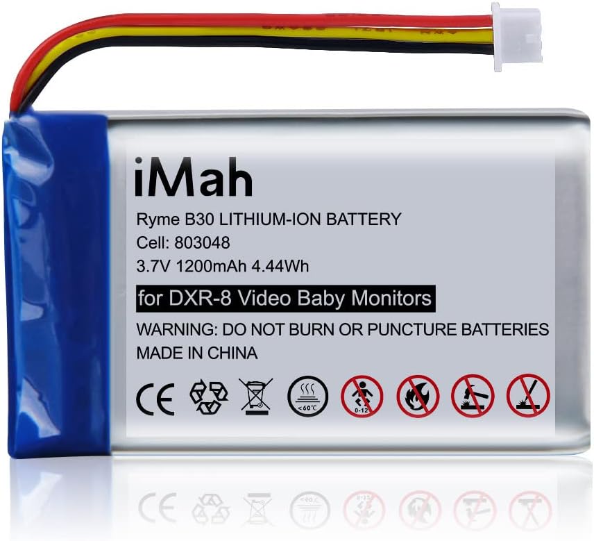 Replacement for Infant Optics DXR-8 Baby Monitor Battery Sp 803048 3.7V 1200mAh Lithium-ion Rechargeable