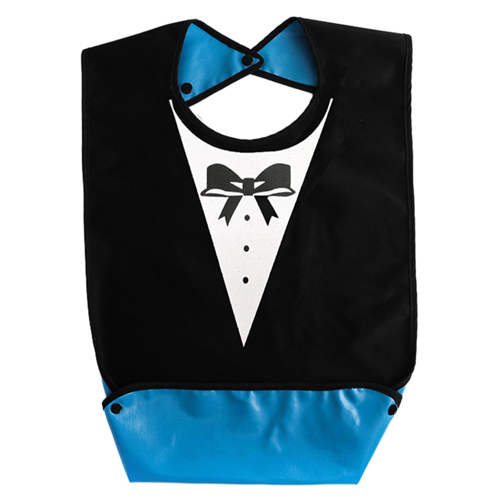cypreason Adult Eating Bibs - Reusable Elderly Bib with Crumb Catcher - Adult Bibs Waterproof Washable for Senior Adults