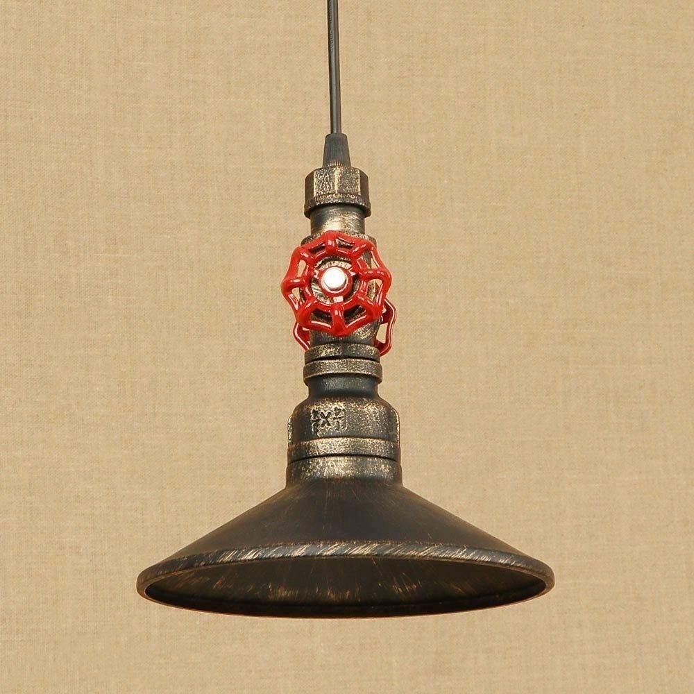 Pipada de Agua de Steampunk Pipada de tubería Luz Loft Metal lámpara Colgante de Metal Cafe rústico Restaurante de restaurantes Droplight Industria Accesorio de lámpara Colgante Linterna Colgar, luz