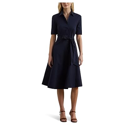 Lauren Ralph Lauren Petite Cotton Blend Shirtdress Women