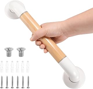 Shower Grab Bar Stainless Steel Shower Handles 15.7inch Safety Bars for Toilet Anti Slip Bath Handle Heavy Duty Handrails for Seniors Elderly