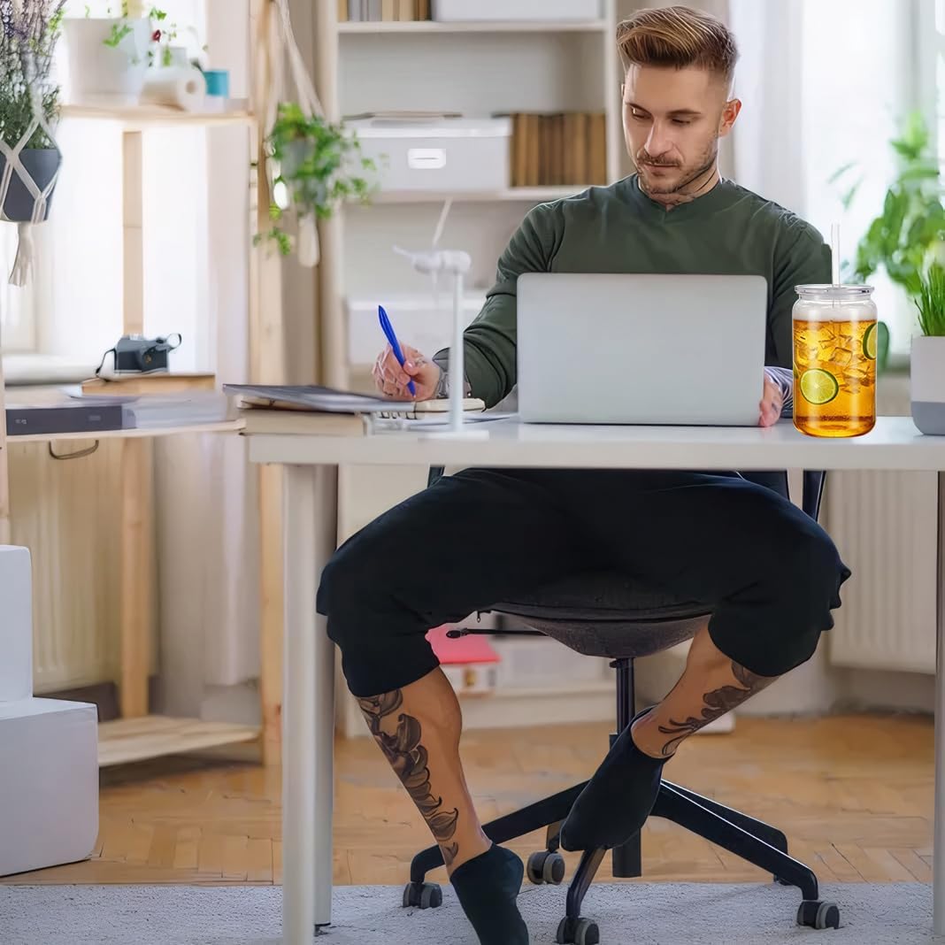 Mason Jar Cups with Lids and Straws, 16 oz Reusable Plastic Tumblers for Whisky, Soda, Tea, Juice, Beer, Coffee, Milk Tea, Gifts, 6 Pack (Clear) - Image 4