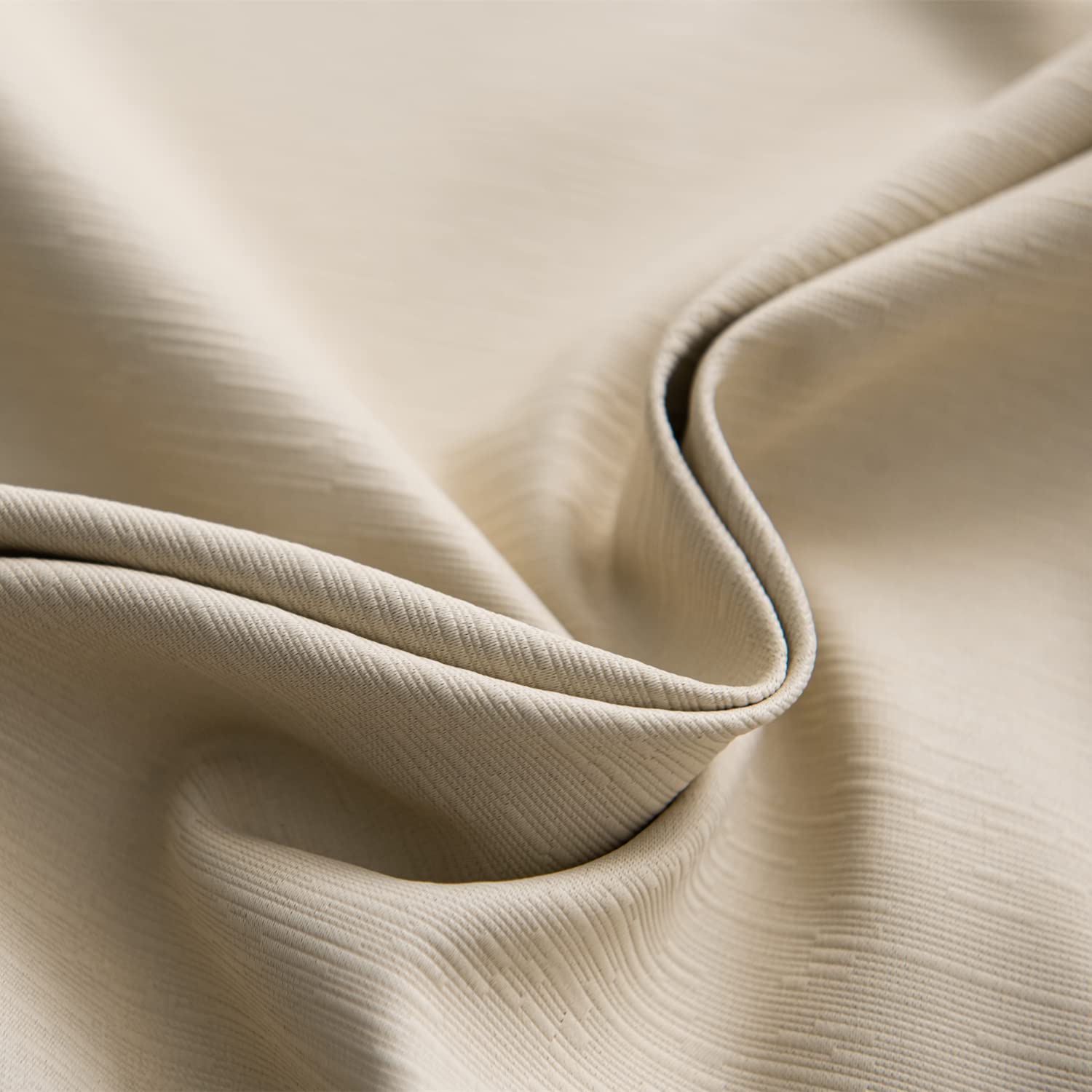 GYROHOME Tende oscuranti con occhielli per il trattamento delle finestre con riduzione del freddo e del calore, 2 pannelli, beige, 117 x 183 cm