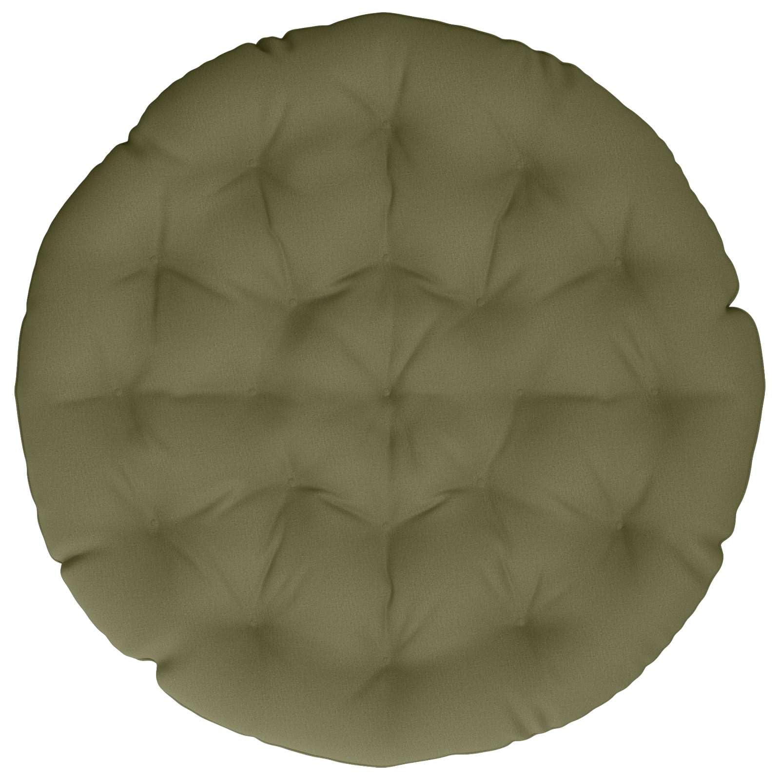 vidaXL Coussin de Chaise Papasan VIANEN 100% Polyester Vert Olive