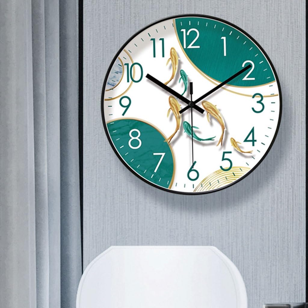 Orologio da parete Orologio da parete al quarzo silenzioso da hotel, orologio da soggiorno, orologio da parete cinese Reloj De Pared(B)