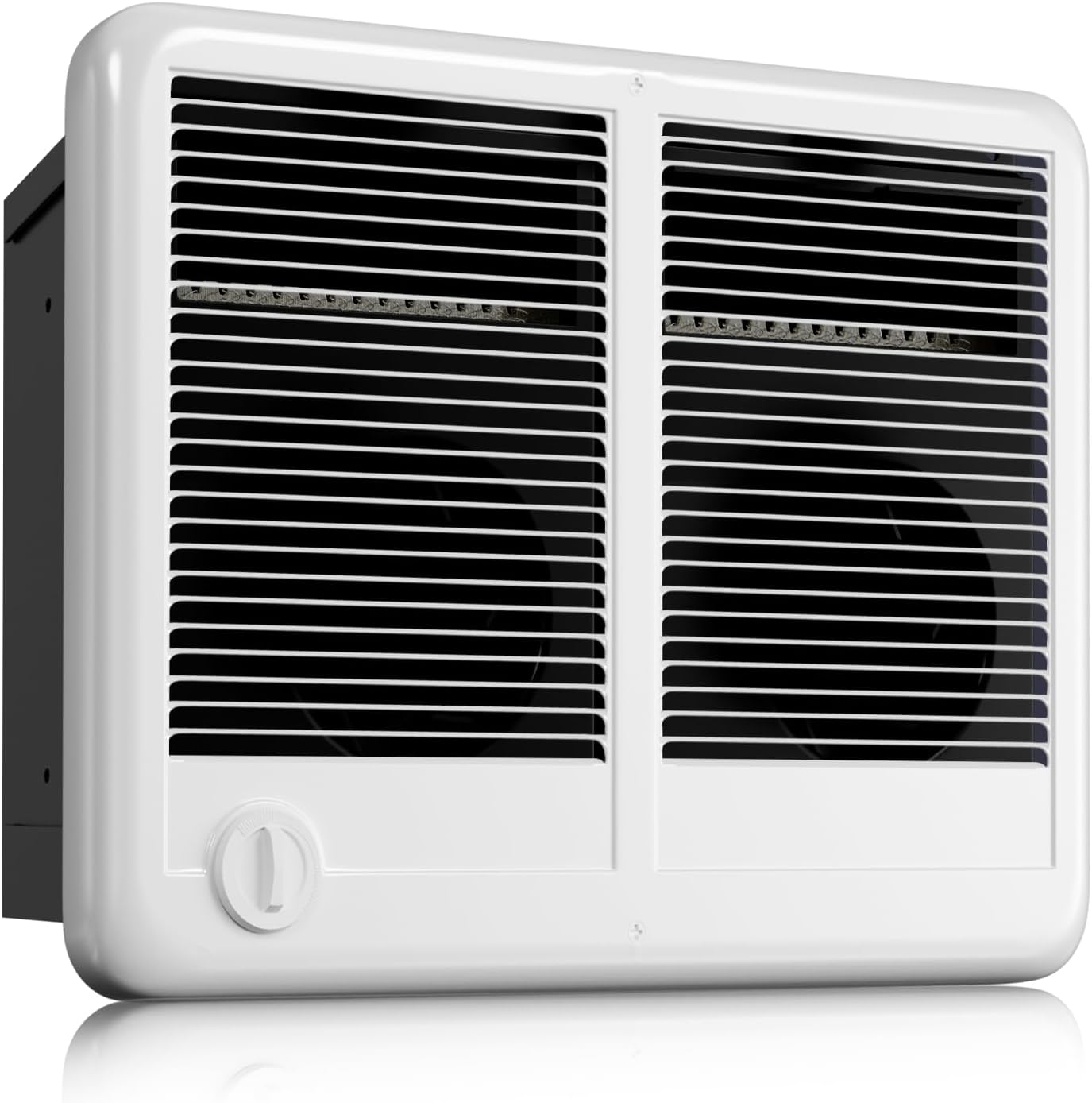 CSTC402TW Twin Electric Wall Heater(Part 67527) with Thermostat, 4000/3000W, 240/208V, 13648/10236 BTU, White Electric Wall Heater Suitable for Bedrooms, Living Rooms, Bathrooms and Other Spaces