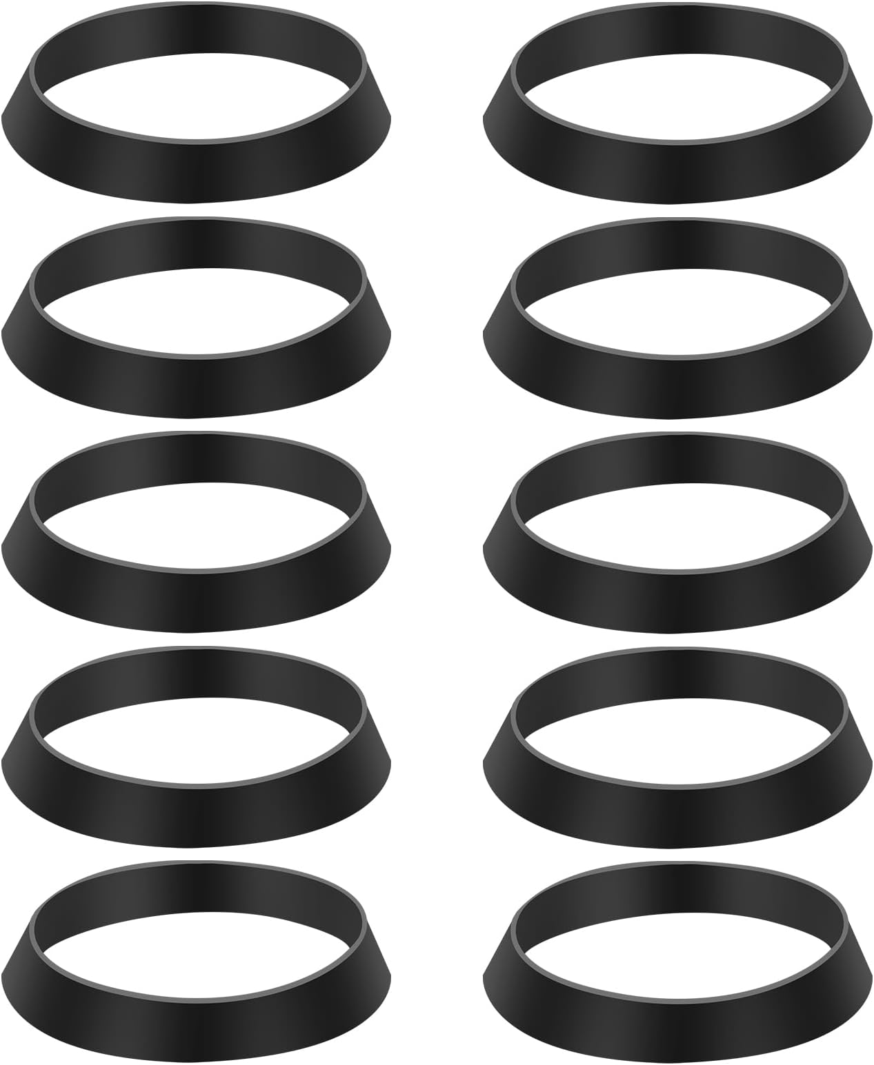 10 PCS Seal Ring Silicone Washer Waste Pipe Seal Ring Rubber Gasket Washers Plumbing for 1 1/2 Inch Drain Pipe Sink Drains
