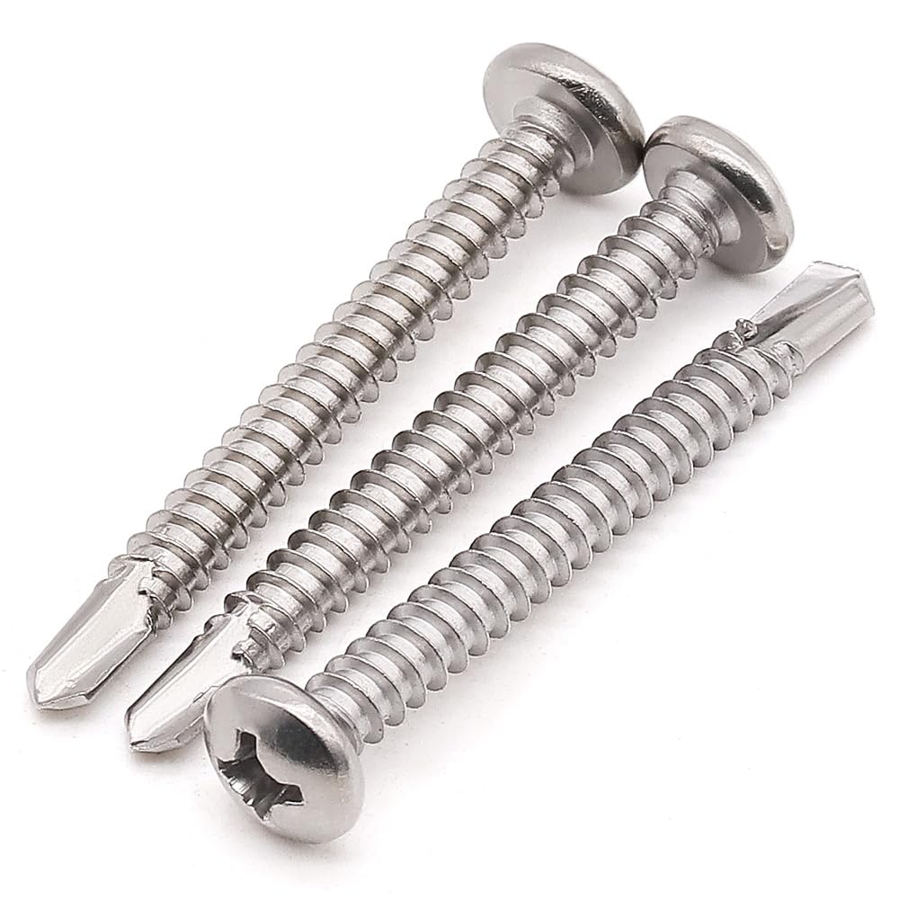 Stainless Steel Self Drilling Screws - 100 Pack -11