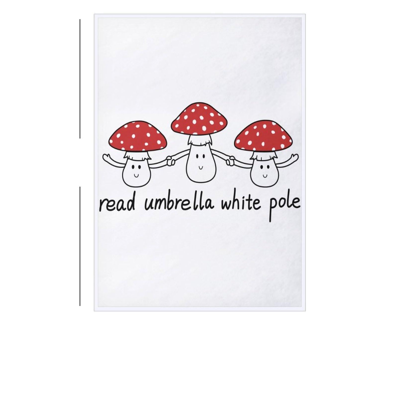 Hxwokrum Flannel Blanket, Red Mushroom Elf Throw Blanket for Couch Sofa Bed Office, Soft And Comfortable Without Pilling