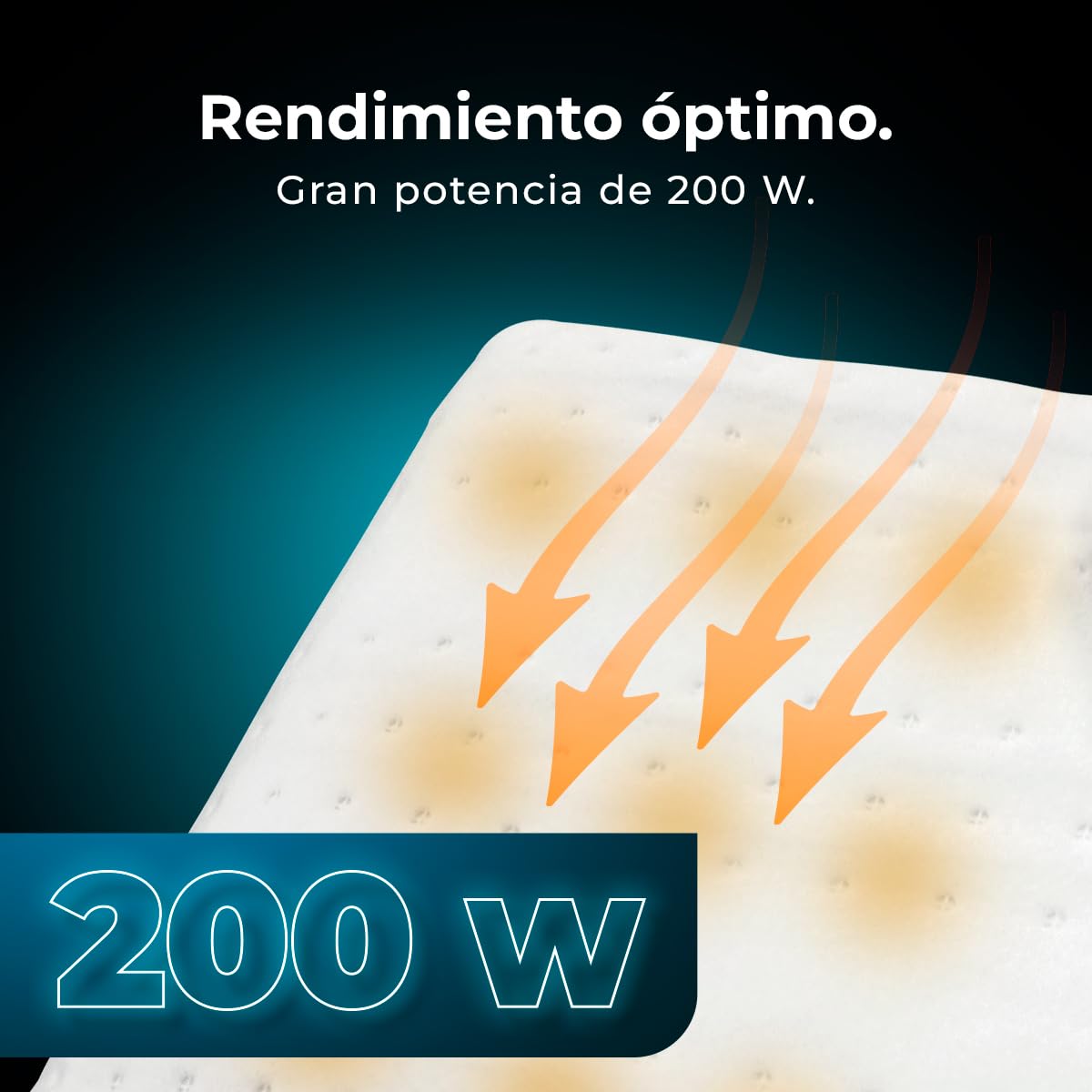 Cecotec Funda Bajera Eléctrica HeatConfort ThermalUnder Double (160 x 140). Manta Bajera Térmica con Apagado Automático y 6 Niveles de Temperatura Ajustables para un Confort Personalizado.