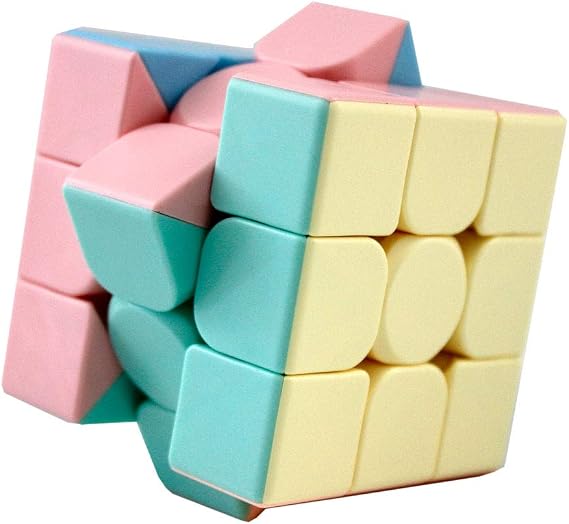 Oostifun MoYu MoFang JiaoShi Meilong3 3x3x3 Cube Bright Pink Stickerless Cubing Classroom Meilong Frosted Surface Puzzle Cubes With One Cube Tripod