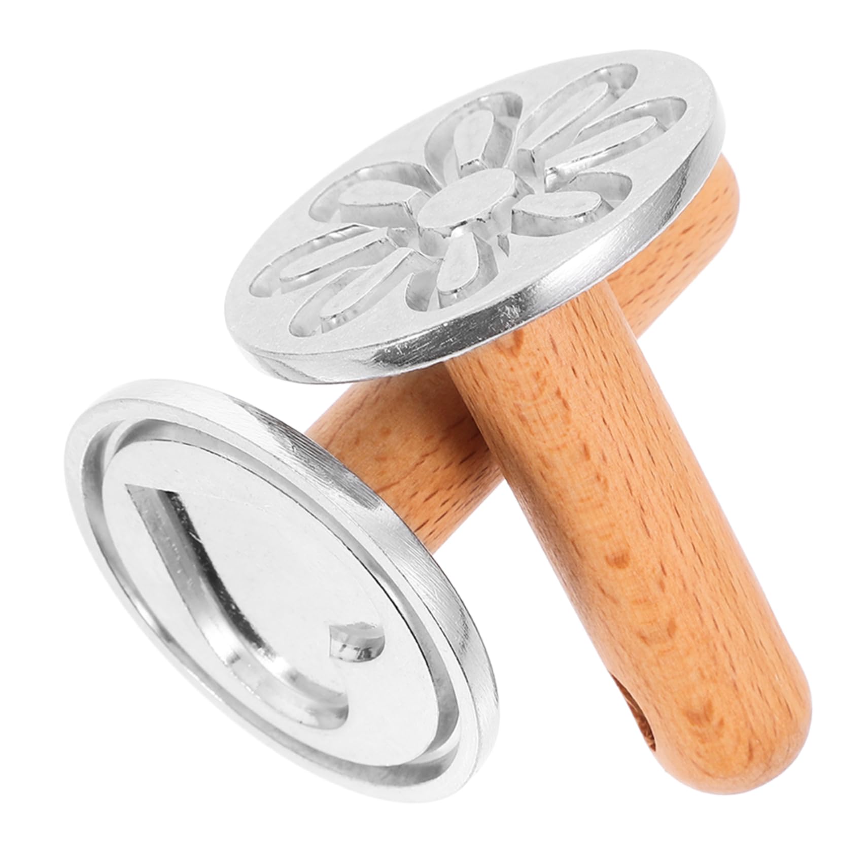 MAGICLULU Lot De 4 Moules À Biscuits Réutilisables À Motif Cœur Et Fleur 2 Pièces X 4