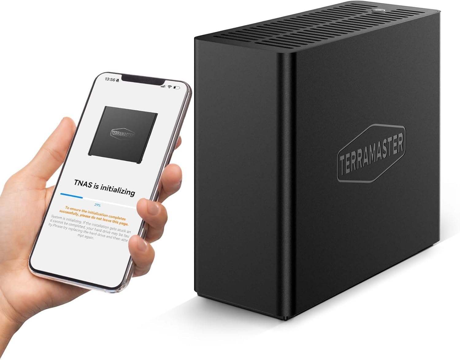 TERRAMASTER F4 SSD NAS Stockage - Serveur NAS 4 Baies Tout SSD, Processeur QuadCore N95, 8GB RAM DDR5, Port 5GbE, 4 Dissipateurs Inclus, Stockage en Réseau Puissant Format Compact (sans Disque)