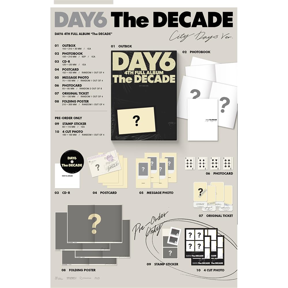 Amazon.co.jp: DAY6 - [The DECADE] 4th full album 韓国盤 (Photobook