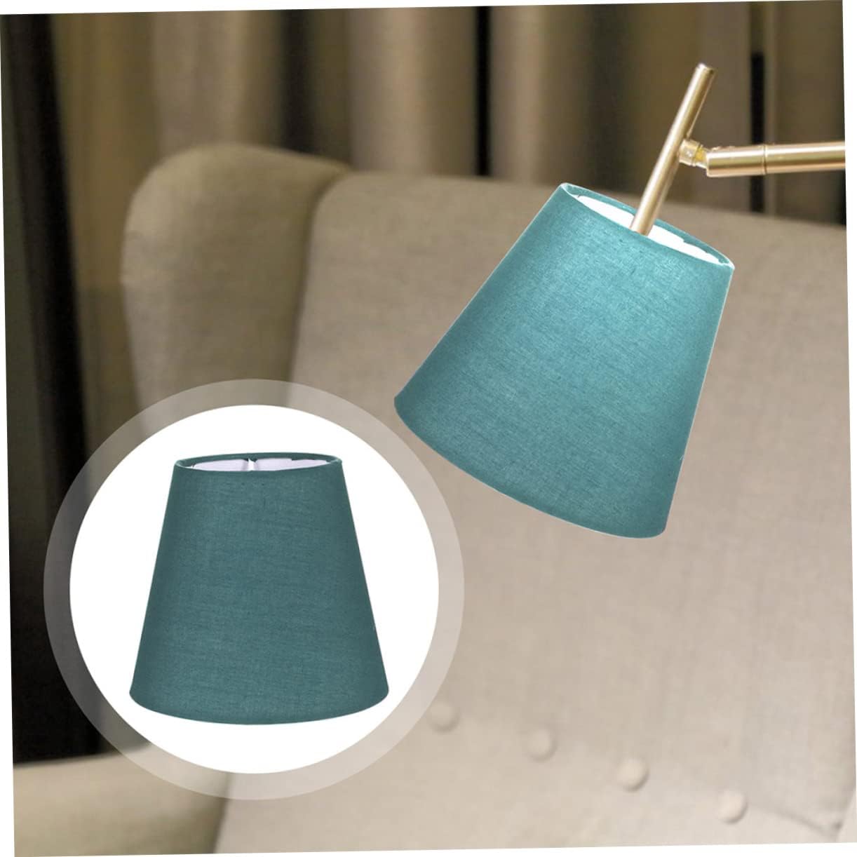 2pcs Drum Lampshade Covers for Ceiling Light Fixtures Chandelier Wall Lamps Premium Cloth Material Suitable for Living Room Bedroom and More