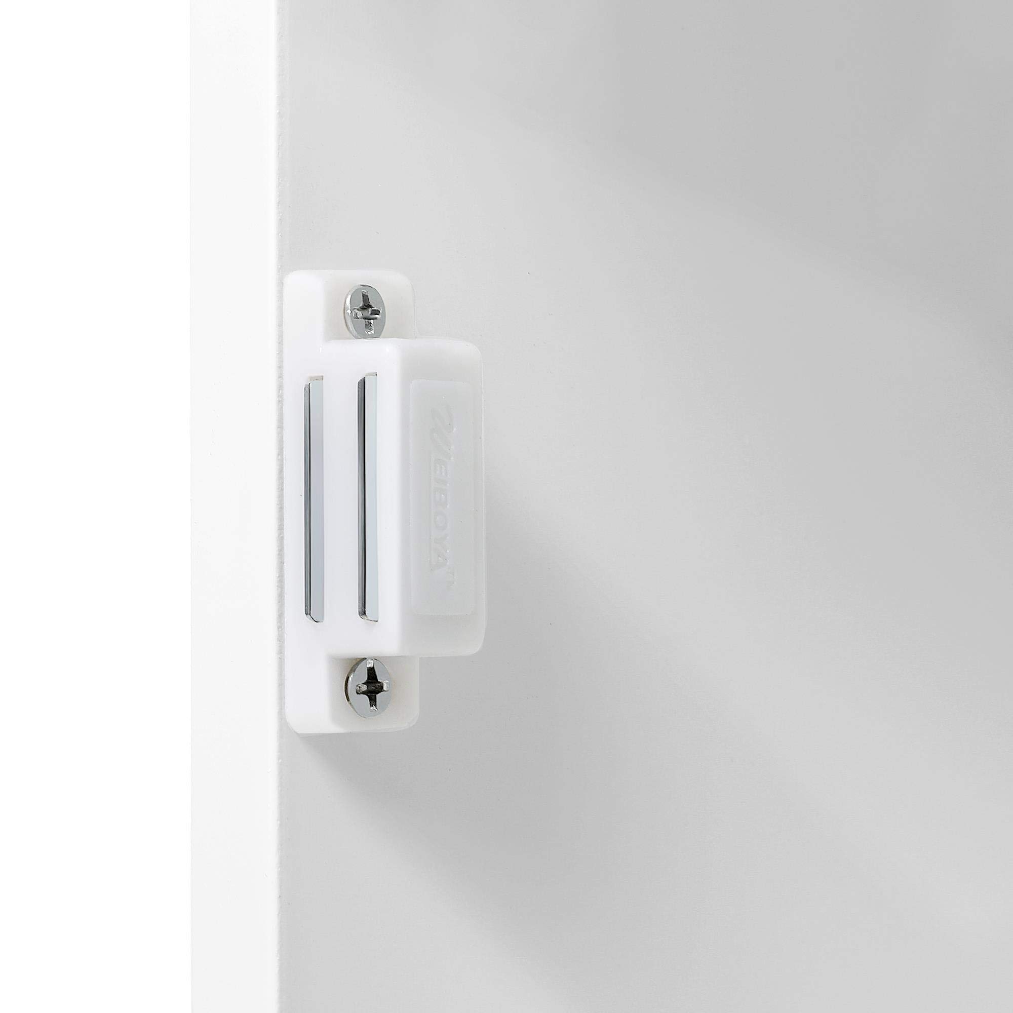 Yaheetech Armario Baño Pared de Tres Niveles 35x21x55cm Mueble para Baño Armario Cocina Colgar Mueble Suspendido Auxiliar Moderno Blanco