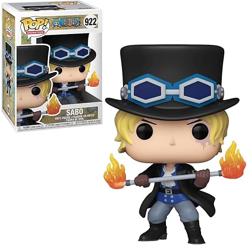 Miniatura 2 de POP - Figura de vinilo Sabo Funko de una pieza (paquete con funda protectora de caja compatible), multicolor, 3.75 pulgadas