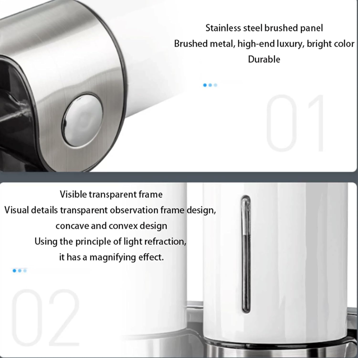 Shower Dispensers 3 in 1 Shower Soap Dispenser Shampoo and Conditioner Dispenser Soap Separator Bathroom Shower Separator Hotel School Mall Shower Gel Dispenser