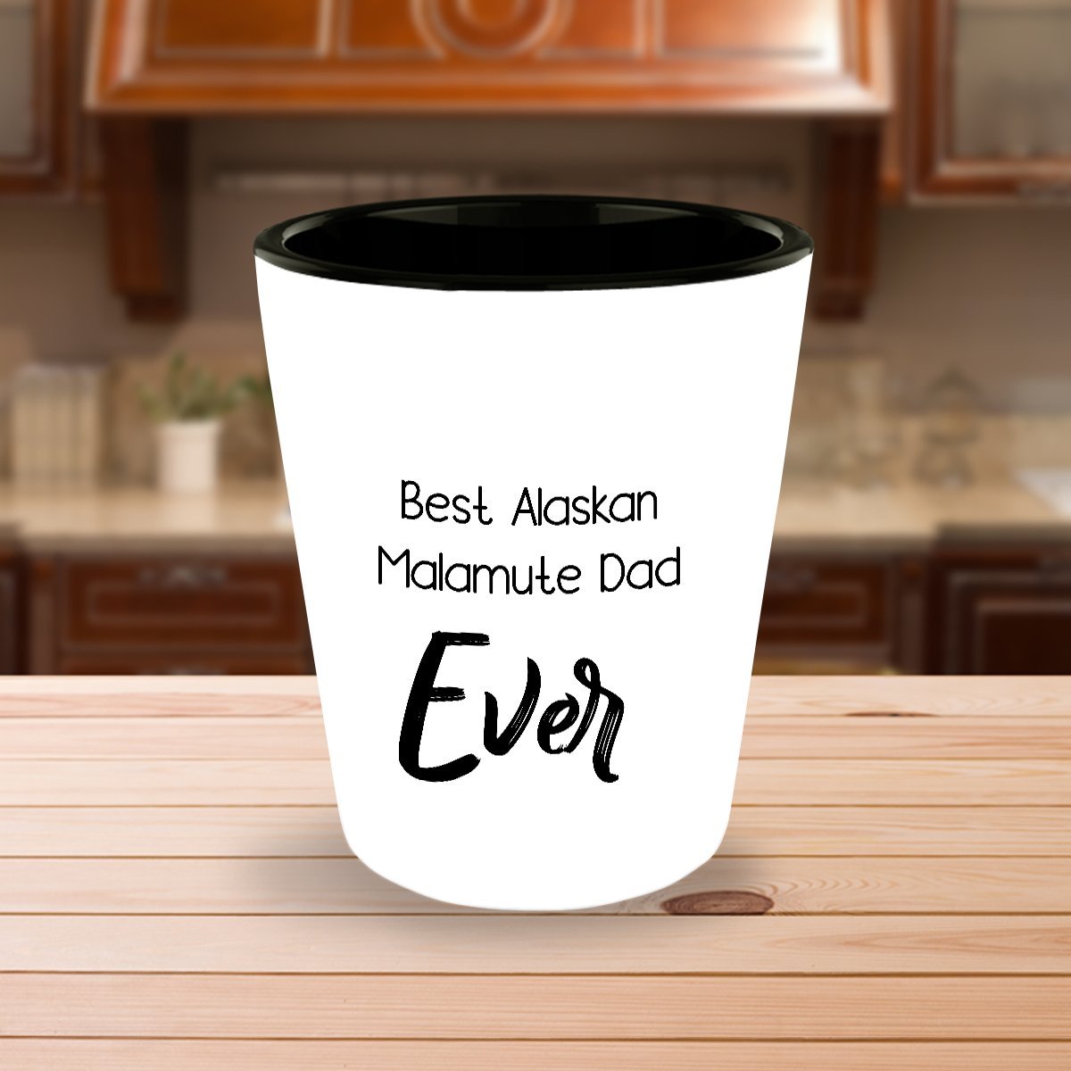 Valentine's Day Funny Gifts for Alaskan Malamute Dads, Unique Gifts from Friends, Hilarious Shot Glass for Dog Lovers