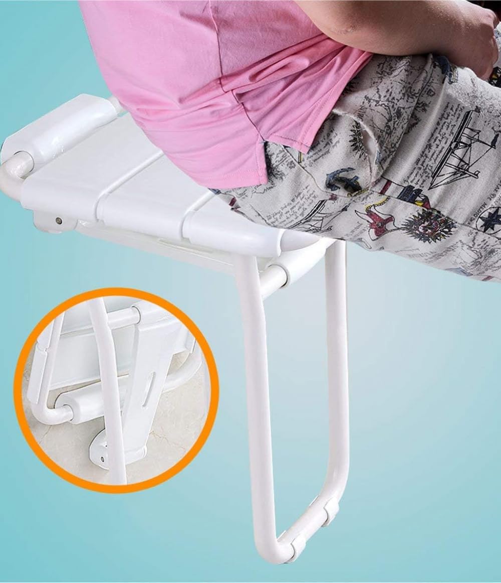 Taburetes De Baño, Taburete De Baño Plegable, Inodoro para Ancianos, Silla De Pared, Taburete De Baño, Taburete Amarillo(Verde-A)
