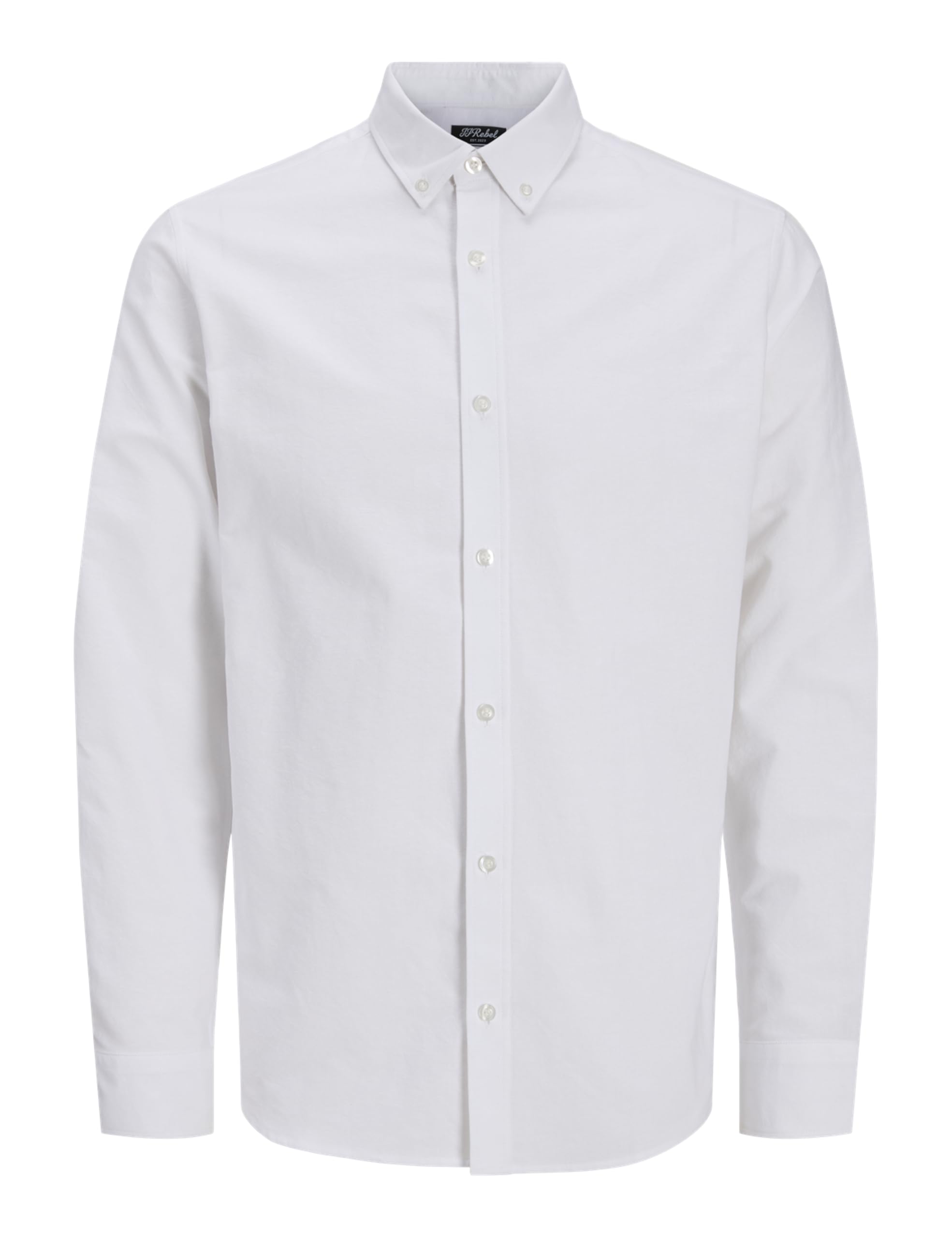 JJ REBEL Jreboscar LS Noos Shirt, White, XXL