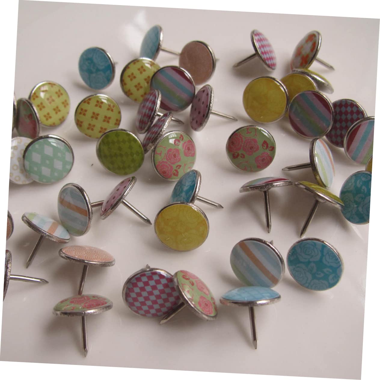 ARTIBETTER 360 Stck Teiliges Buntes Pushpin Runde Sicherheits Pinnnadeln für Pinnwand Büro Schule DIY Memoboard Karten Fotos Befestigen