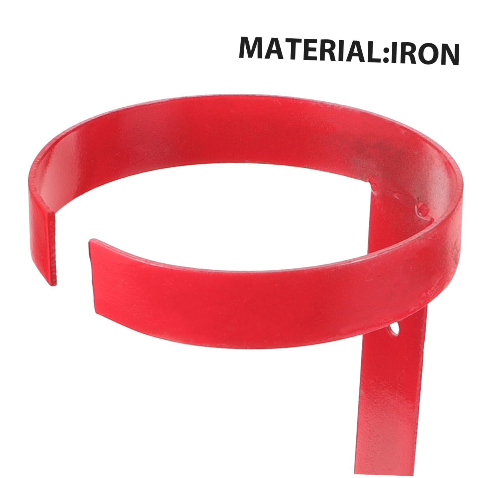 Tofficu Soporte Metálico Soporte de Pared de 5-6kg para Extintor de Incendios Resistente y Fácil de Usar Color Rojo y Material Hierro para Vehículo y Coche