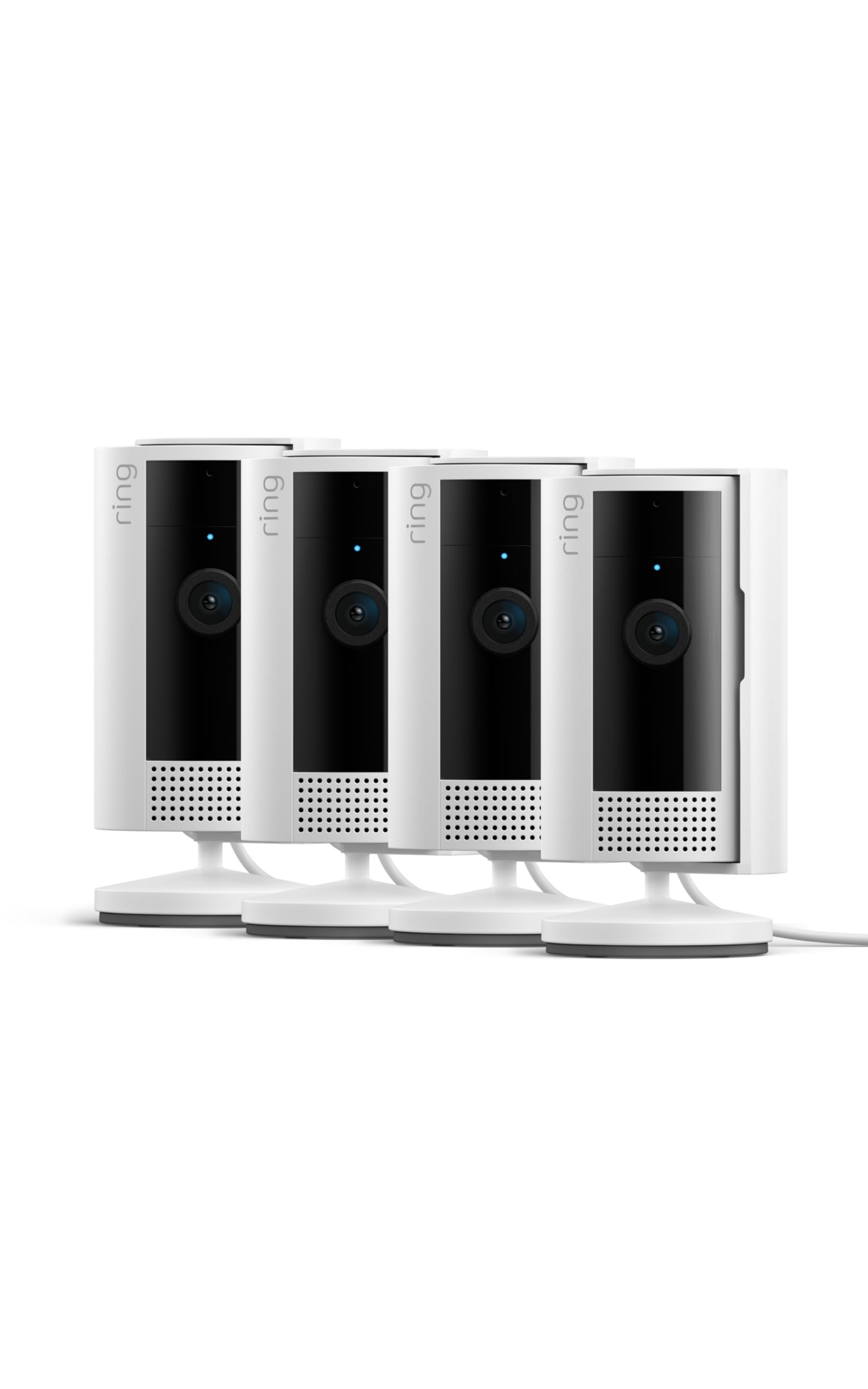 Ring Innenkamera (Indoor Camera 2. Gen.) | Überwachungskamera für den Innenbereich | 1080p-HD-Video, Privatsphäre-Sichtschutz, WLAN, ideal für Haustiere, zur Selbstinstallation | 4 Sicherheitskameras
