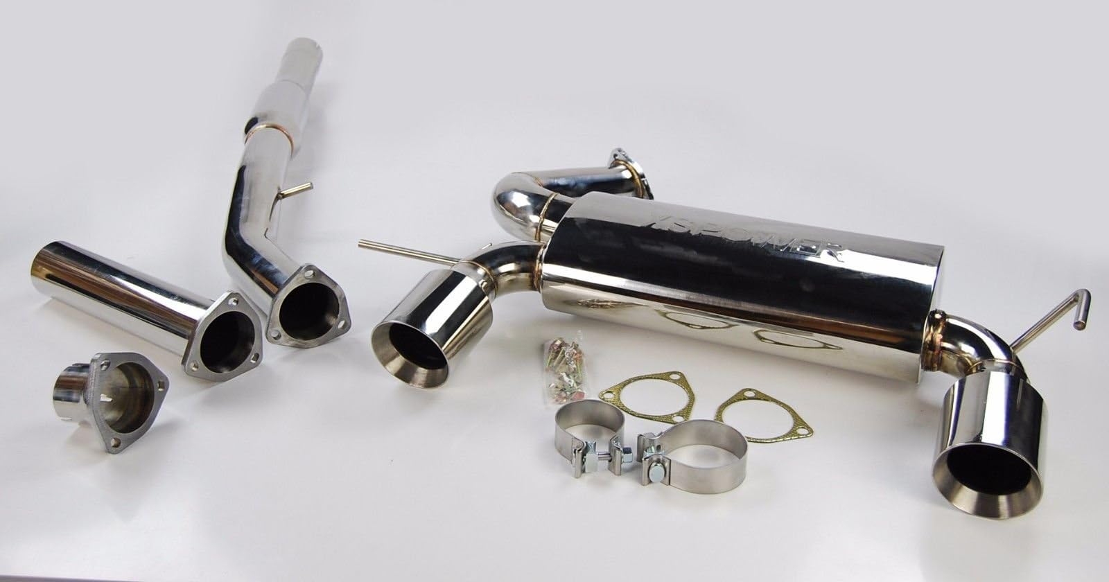 Stainless Steel 3" Catback exhaust system for Audi TT Quattro 225 bhp