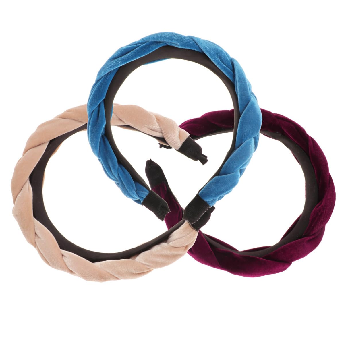 2 Set Di Accessori Per Retrò Con Turbante in Pelle Scamosciata Con Per Donne E Ragazze Eleganti Accessori Per 3 Pezzi*2