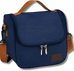 Bolsa Térmica Lancheira com Alça de Ombro para Marmita - Trabalho Academia Escola e Passeios Super Premium - Isolamento térmico | Trabalho Academia Escola e Passeios Super Premium (AZUL)