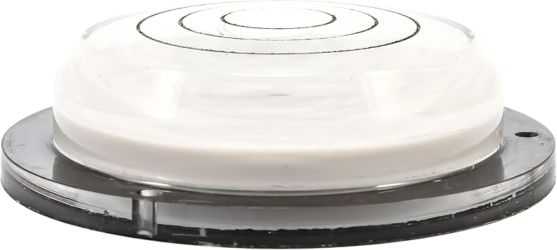 Camco Camper/RV Level - Features Bullseye Bubble Level Design for Fast Settling - Reads 360-Degrees Simultaneously - Can be Mounted or Free Standing (25573)