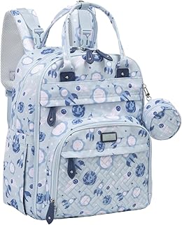 BabbleRoo Diaper Bag Backpack - Baby Essentials Travel Tote - Multi Function Water Resistant Diaper Bag, Travel Essentials Baby Bag with Changing Pad, Stroller Straps & Pacifier Case - Unisex, Cosmic