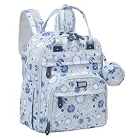 Vista 38 de BabbleRoo - Mochila para pañales - Bolso de viaje con artículos esenciales para bebés - Mochila multifuncional resistente al agua, bolso de viaje