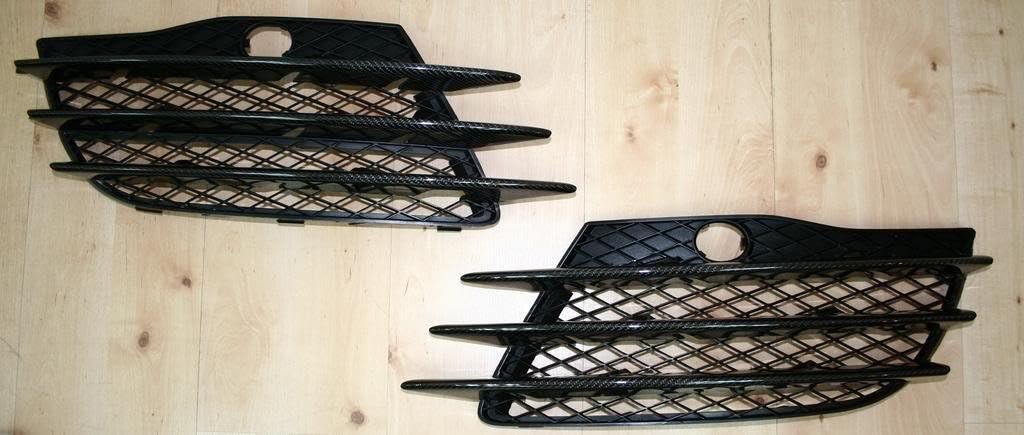 RevoZport R8 Carbon Front Bumper Grill (Based on OE Audi Parts)