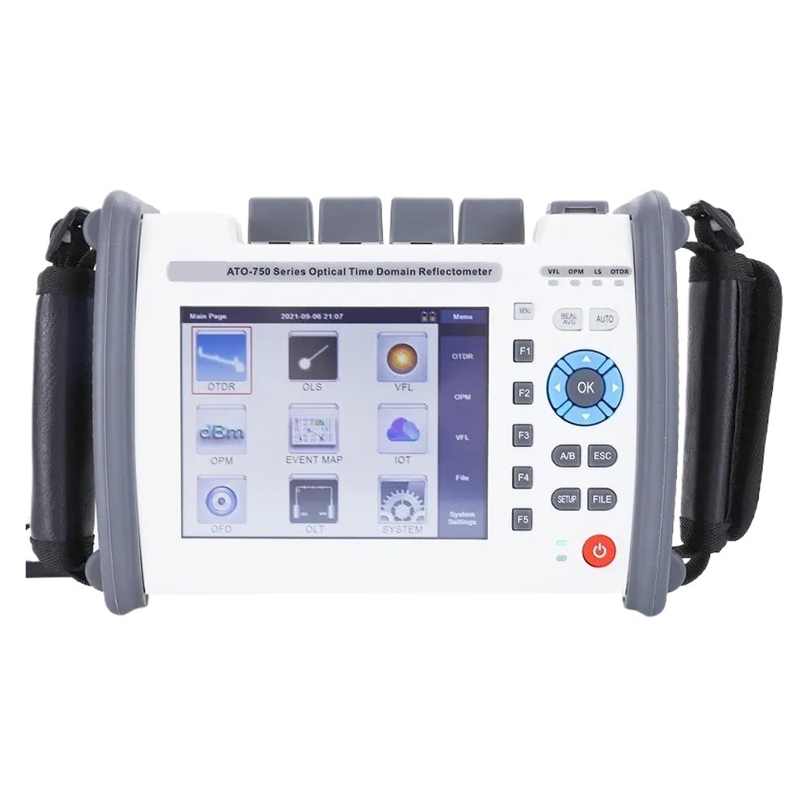 Testeur de Fiber optique Portable SM et MM, longueur d'onde 850 1300 1310 1490 1550 1625 1650nm 22-45dB PON OTDR