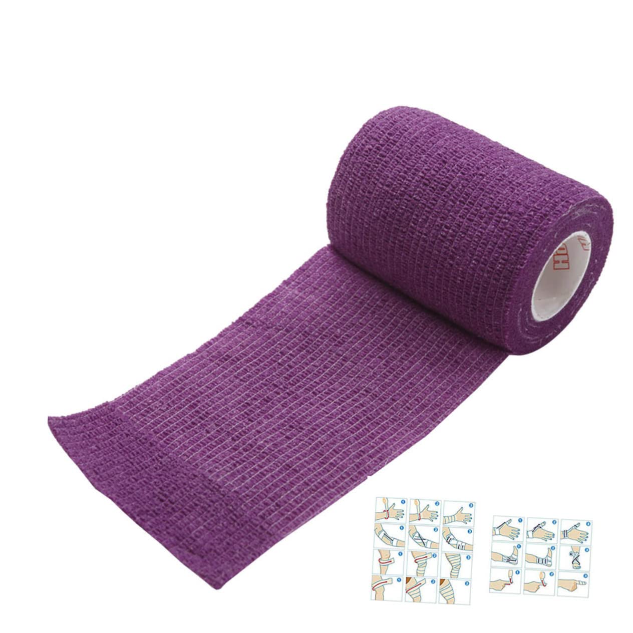 BEBEMOKO 6-Pack Elastic Self-Adhesive and Elastic 7.5x450cm Cotton Cloth Material Comfortable Uch Essential for Sports Outdoor Activities