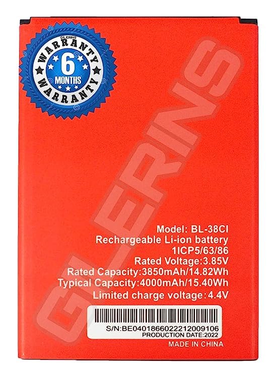 Image of Original BL-38CI Battery for Itel A58 pro Battery with 6 Month Warranty ****(P294)
