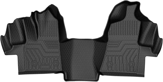 Mixsuper Custom Fit for Floor Mats 2015-2019 Ford Transit 150/250/350 (No Transit Connect) All Weather Floor Liners 1st Row 1 Piece