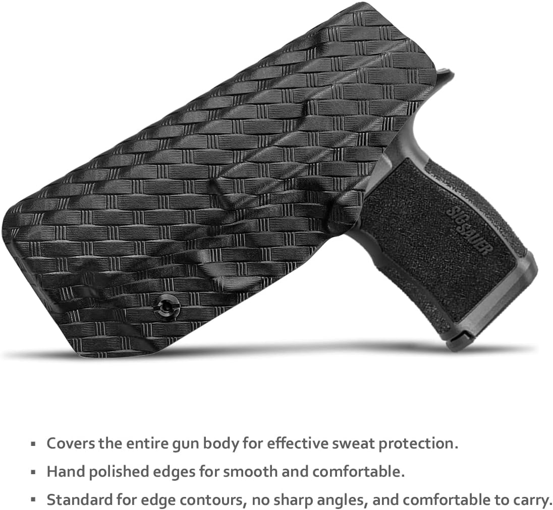 P365XL Holster IWB Kydex Holster Custom Fit: Sig Sauer P365XL Pistol - Inside Waistband Concealed Carry - Adj. Cant Retention - Cover Mag-Button - No Wear, No Jitter