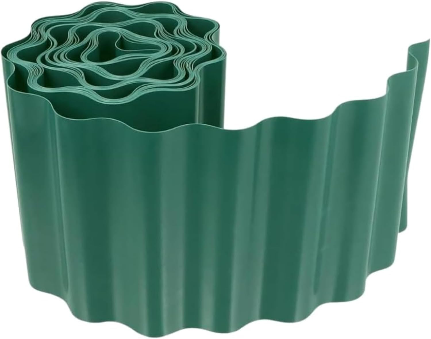 Garden Mile Green Garden Border Edging 9M Durable Flexible Plastic Lawn Edging 15cm Tall Weather Resistant Garden Border Roll Easy Install Lawn Grass Flower Bed Gravel Path Patio Garden Edging — image 1
