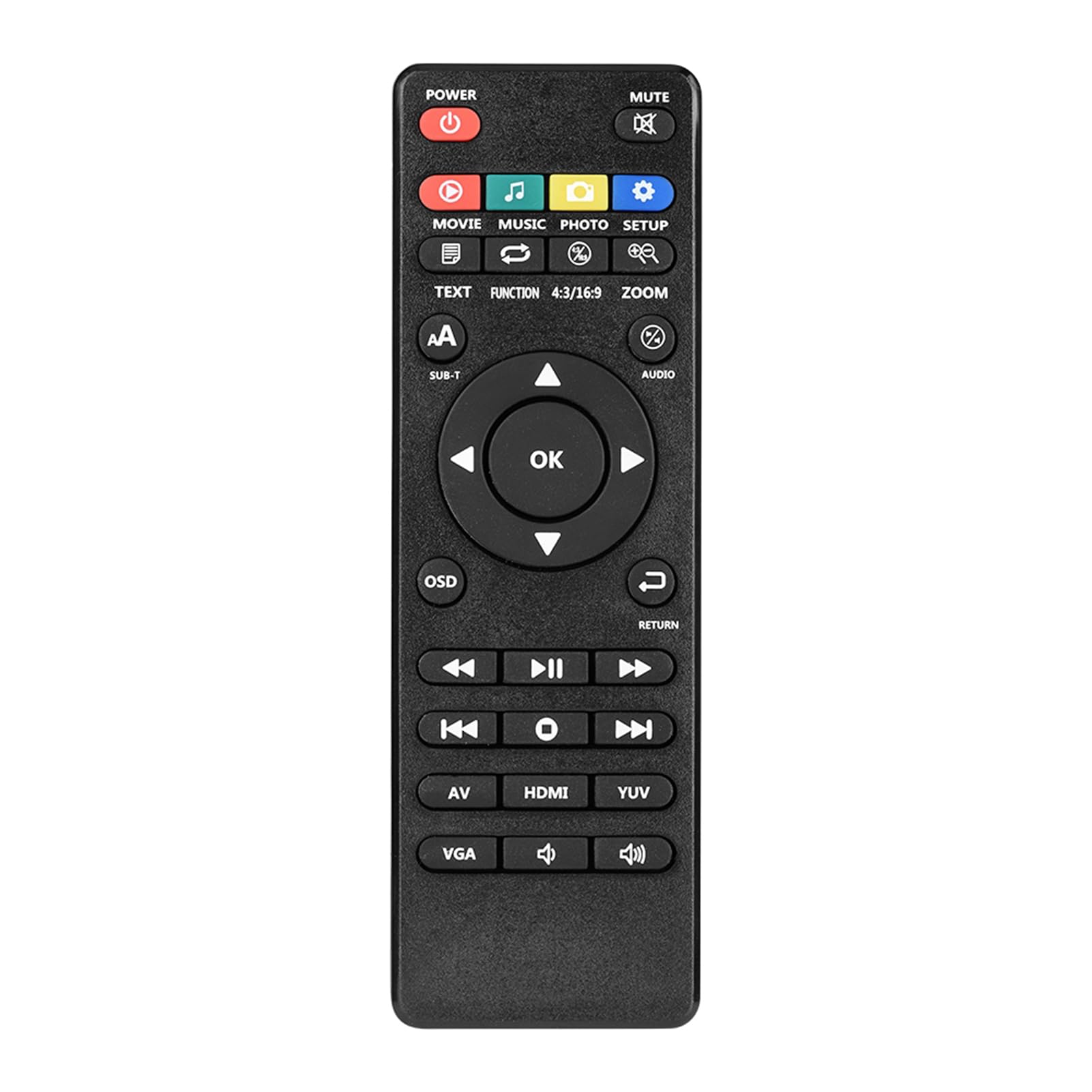 Boîtier Media Full HD 1080p Lecteur Multimédia Vidéo - Prise en charge USB, MP3, AVI, MKV, RMVB et autres formats - Alimentation 110-240V