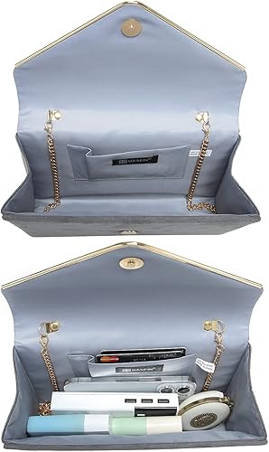 Miniatura 4 de Bolsos de mano Dasein para mujer, de ante sintética, para noche, formales para fiestas, bodas, cócteles, graduación