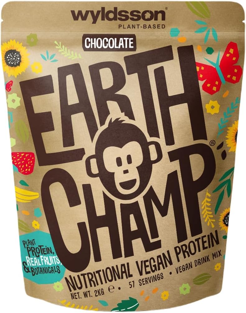 EarthChamp Vegan Protein Schoko Keine Sucralose Veganes Proteinpulver