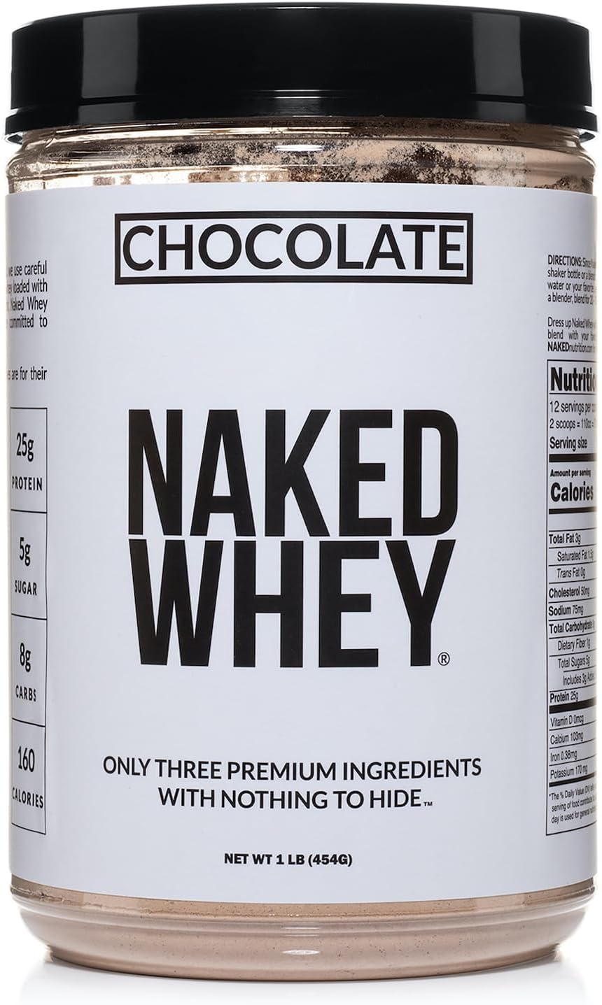 nutrition Whey 1LB - All Natural Grass Fed Whey Protein Powder, Organic Chocolate, and Coconut Sugar - No GMO, No Soy, and Gluten Free, Aid Growth and Recovery - 12 Servings